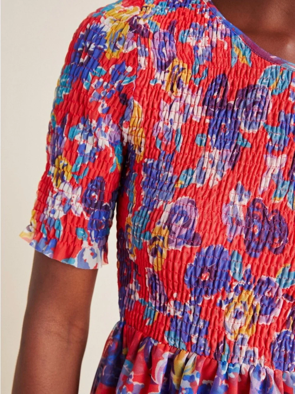 Anthropologie bright red